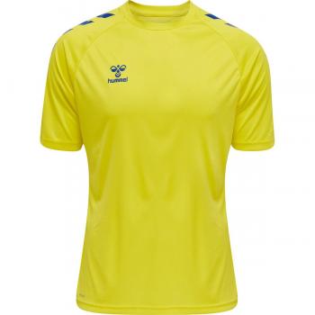 Camiseta de Deporte Hummel Core Poly para Hombre, Manga Corta, Material Poliéster, Diseño Deportivo