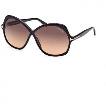 Tom Ford FT1013 Rosemin Butterfly Sunglasses, Black/Gray Gradient, 64mm, Unisex