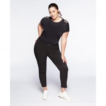 Pantalón Skinny de Algodón Elástico Giada