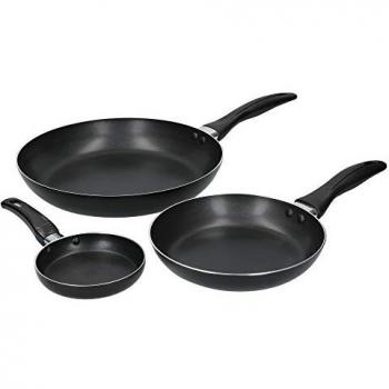 Juego de 3 Sartenes de Aluminio Antiadherente KitchenCraft (28cm, 20cm, 12cm) en Caja de Regalo