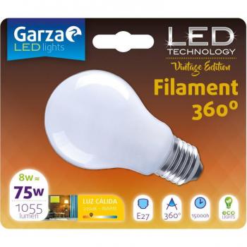 Bombilla Garza LED Filamento Opal 9W E27 Blanco Cálido