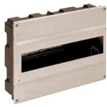 Solera 688 - Caja distribución. De 277x188x55. Hasta 14 elem.tornillos precintable. Marfil. Empotrar.
