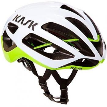 Kask Protone, Casco de Ciclismo Multiuso, Blanco/Verde, M