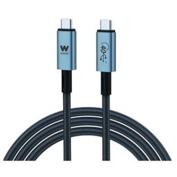 Cable USB Tipo-C Woxter PE26-183 2 m, PD3.1, 240W, 40Gbps, negro