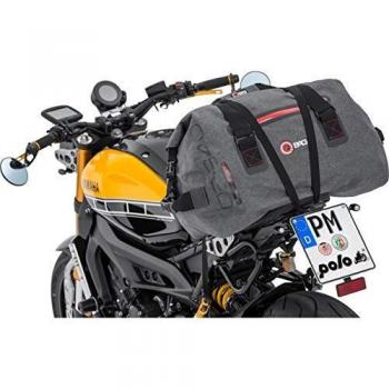 QBag Bolsa Trasera Bolsa para Motos Bolso Trasero/Rollo de Equipaje Impermeable 09, hasta 60 litros Gris, Unisex, Multiusos, Verano, poliéster
