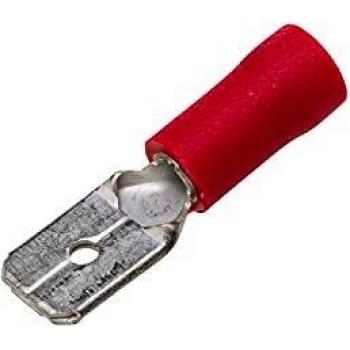 Conector de cable plano rojo HELLA 8KW 702 796-003 - para secciones de 0.5mm² a 1.0mm² - dimensiones 6,3 x 0,8 mm