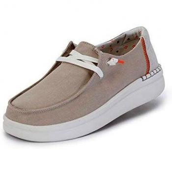 Mocasines Hey Dude Wendy Rise Beige - Chambray Sandshell - UK 4 (EU 37)