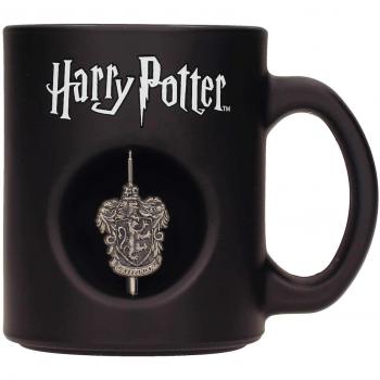 SD Toys SDTWRN22000 Gryffindor Taza Negra Emblema Giratorio 3D Harry Potter