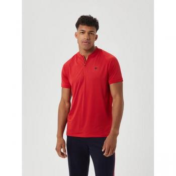 Björn Borg Red Ace Performance Zip Polo Shirt, Size S