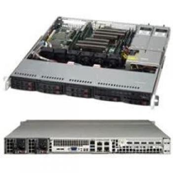 Chasis Rack 1U Supermicro SC113MFAC2-R804CB Negro con Fuente Redundante de 800W (Platino)