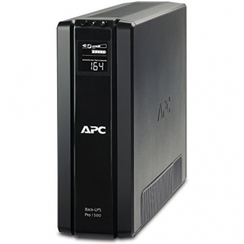 APC BR1500G-GR Back-UPS PRO - Sistema de Alimentación Ininterrumpida SAI 1500VA con 6 Tomas Schuko, AVR, USB y Software de Apagado Integrado