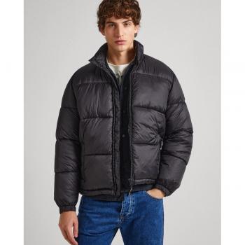Abrigo Victor negro Pepe Jeans - Plumífero de hombre resistente al agua en color negro