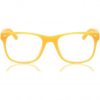 SmartBuy Kids Square Full Rim Acetate Kids' Prescription Glasses Online Orange Size 47 - Blue Light Block Available - Free Lenses