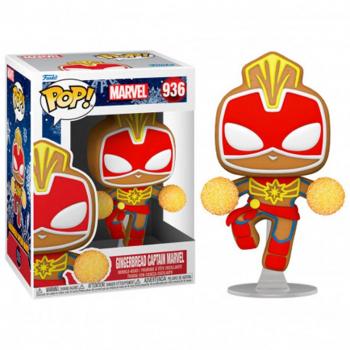 Funko Pop! Marvel: Holiday - Gingerbread Captain Marvel #50661