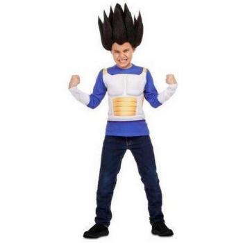 Camiseta disfraz de Vegeta para niño - My Other Me, talla 8-10 años, diseño inspirado en el personaje de Dragon Ball, fabricada en algodón suave, ideal para disfraces y fiestas temáticas