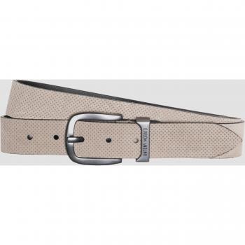 Antony Morato Men's White Leather Belt with Buckle - Size M