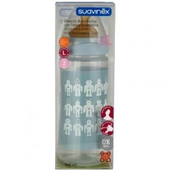 Suavinex Wide Neck Bottle with Anatomical Teat T2 L 360ml
