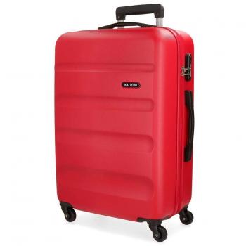 Roll Road Flex Maleta mediana Rojo 46x64x23 cms Rígida ABS Cierre combinación 56L 3,1Kgs 4 Ruedas