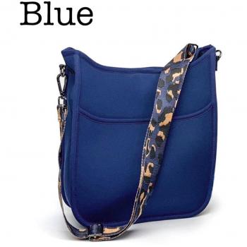 Neoprene Messenger Bag - Blue
