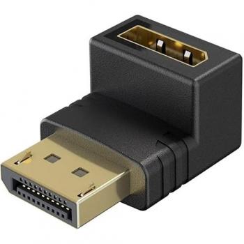 Adaptador DisplayPort™ 90° hacia arriba, 8K 144Hz, 4K 240Hz, DP 2.1 para juegos - GOOBAY 77129