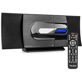 Sistema Estéreo Compacto Audizio Tours DAB+ con Reproductor de CD, Bluetooth, USB y AUX - 80W - Negro