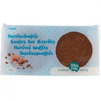 Terrasana Wafels Avellana 175g - Obleas de Avellana Crujiente Endulzadas con Jarabe de Agave