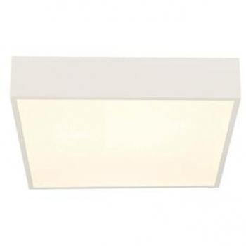Lámpara de Techo Cuadrada Moderna Zeus IP44 16W LED 3000K Aluminio y Plástico Blanco