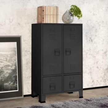 Armario Industrial de Acero Gris Antracita 67x35x107 cm Vidaxl
