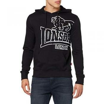 Lonsdale Tadley Slim Fit Black Hoodie for Men