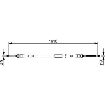 Cable de freno de estacionamiento BOSCH 1 987 482 636