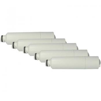 Filtro de agua 5x compatible con frigoríficos Samsung RF24J9960S4, RF23J9011SR, RF24FSEDBSR, RF24HSESBSR - Vhbw
