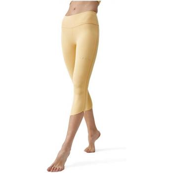 Legging de mujer Awat Born Living Yoga - 3/4, color amarillo, talla L