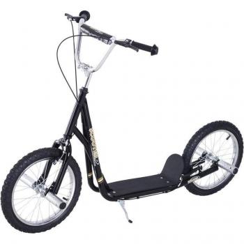 Patinete Scooter para Niños de +5 Años con Neumáticos Inflables Grandes de 16 Pulgadas con Frenos y Manillar Ajustable en Altura 143x58x92-