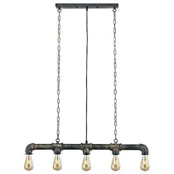 Lámpara de Techo Industrial 5 Luces E27 Acabado Óxido Bular - Diseño y Calidad Excepcionales