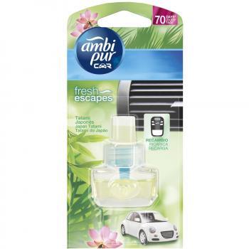 Ambi Pur Tatami Japonés - Recambio de ambientador para coche, 7 ml