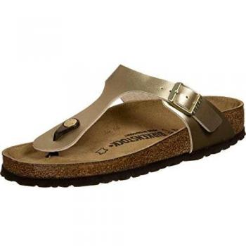 Birkenstock Gizeh Classic Birko-Flor Sandals - Gold - Size 40