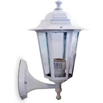 Evila - Farol jardin aluminio con brazo abajo e27 blanco