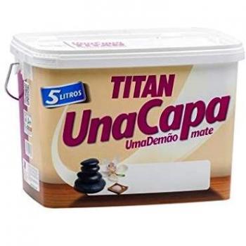 Titan M102142 - Pintura plastica monocapa mate de 5 l blanco