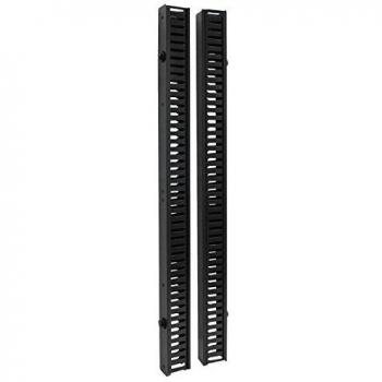 Gestor de Cables Vertical SmartRack 1.83 m (6 pies) - Conducto Doble con Tapa y Montaje Sin Herramientas