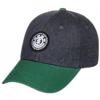 Gorra de Béisbol Element Treelogo 2.0 para Hombre - Color Gris Oscuro y Verde, Talla Única, Negro