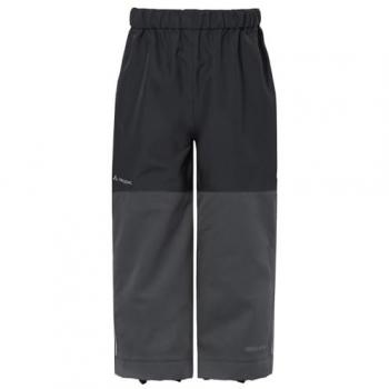 Vaude Caprea Unisex Kids Rain Pants - Black, Size 104
