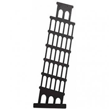 Metal Decor - Decoración de pared diseño geométrico de metal pisa negro.