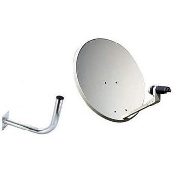 Kit Parabólica 60cm Tecatel + LNB + Soporte