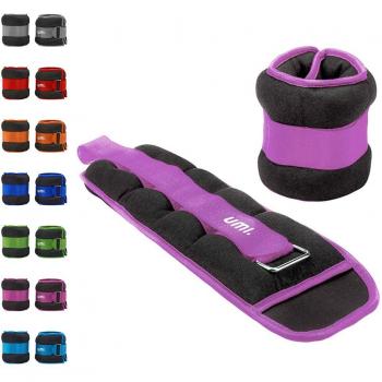 Umi. Essentials - Pesas lastradas para tobillos y muñecas con tira ajustable, 1,3 kg