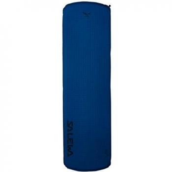 Salewa Mat Lite Colchoneta térmica autohinchable con Cierre rápido, 183 cm Longitud, Adultos Unisex, Pacific Blue/Gris, Talla Única