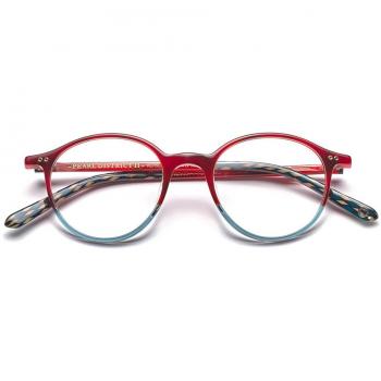 Etnia Barcelona Pearl District II RDBL Men's Eyeglasses Blue Size 50 - Frame Only, Blue Light Block Available