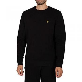 Lyle & Scott Men's Crew Neck Sweatshirt - Jet Black - Size M - Male