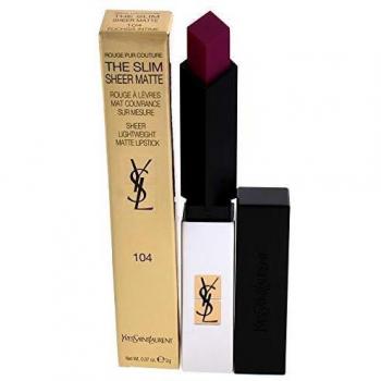 Yves Saint Laurent Rouge Pur Couture The Slim Sheer Matte Lipstick - # 104 Fuchsia Intime 2g