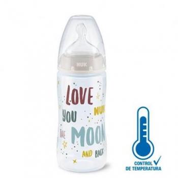 NUK Biberón First Choice+ Silicona Family Love 0-6 Meses 300ml Anti-Cólicos