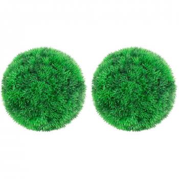 Bolas de boj artificial 2 unidades 22 cm